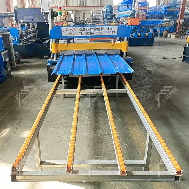 Máquina perfiladora de láminas para techos trapezoidales Steelmama 840 de alta productividad para Ecuador 