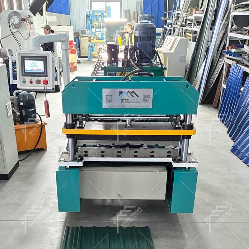 Steelmama Sri Lanka Popular máquina formadora de rollos de láminas para techos trapezoidales 774 de alto rendimiento