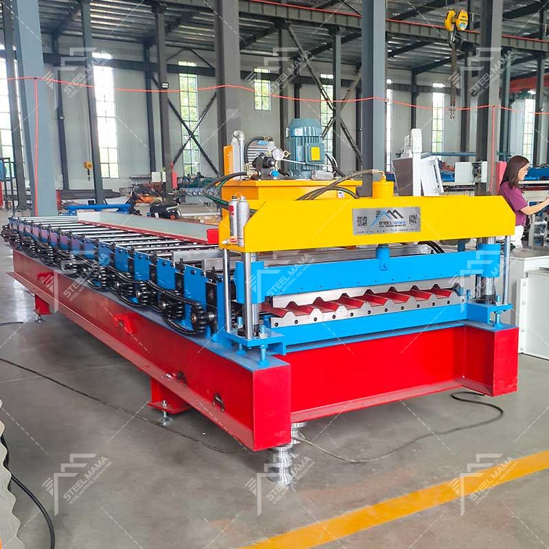 Steelmama Venta directa de fábrica R101 Máquina formadora de rollos de láminas para techos de acero de color trapezoidal para Colombia