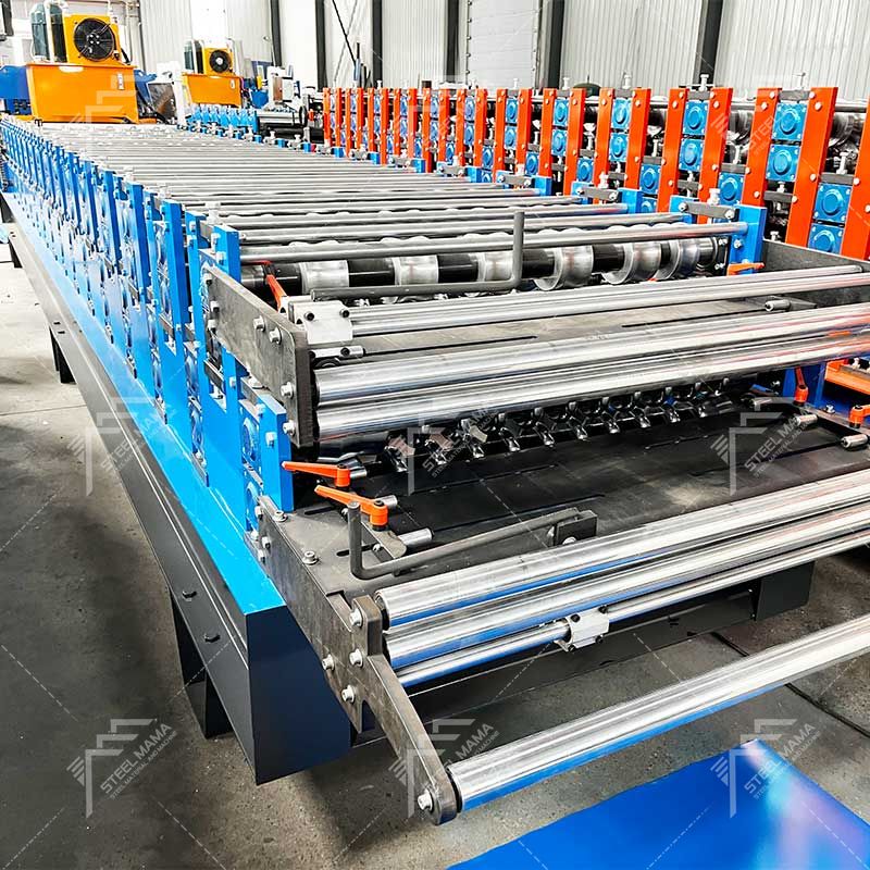 Steelmama Fabricante de máquinas de doble capa para tejas 815 de alta eficiencia y láminas para techos corrugadas 803 para Bolivia