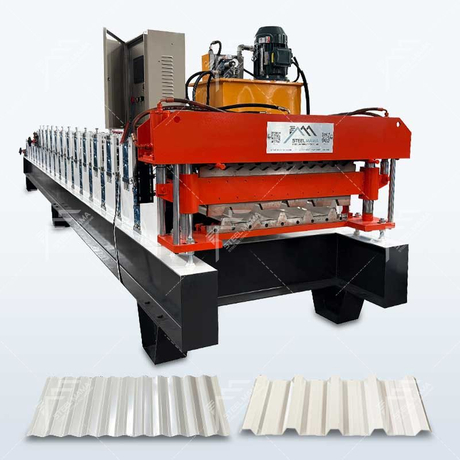 Steelmama Máquina de doble capa de láminas para techos corrugados de acero de color premium popular ruso 686 IBR y 762