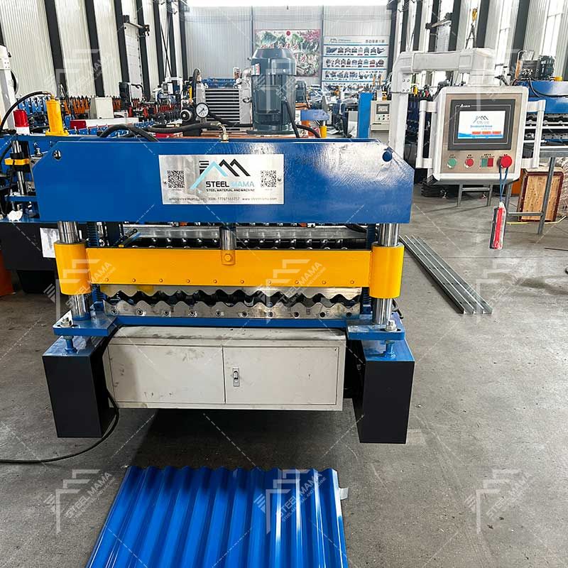 Fabricante de venta directa de fábrica 836 Máquina formadora de rollos de láminas de techo de paneles de metal galvanizado corrugado para Camerún