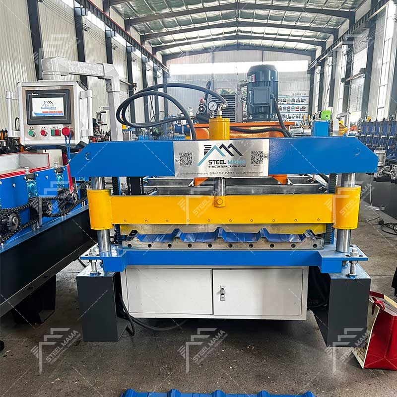 Máquina formadora de rollos de láminas para techos trapezoidales de acero galvanizado popular de Camerún color 840