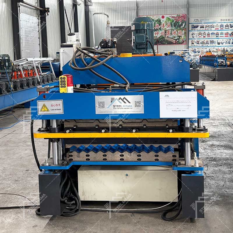 Steelmama Zimbabwe Popular 840 IBR y 836 Fabricantes de máquinas formadoras de rollos en frío de doble capa de láminas para techos corrugados