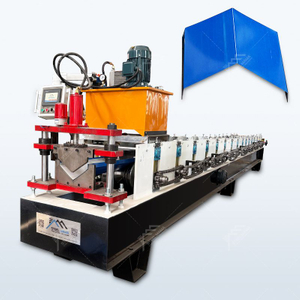Máquina para fabricar láminas de techo con tapa de cumbrera de metal de primera calidad popular en Sudáfrica