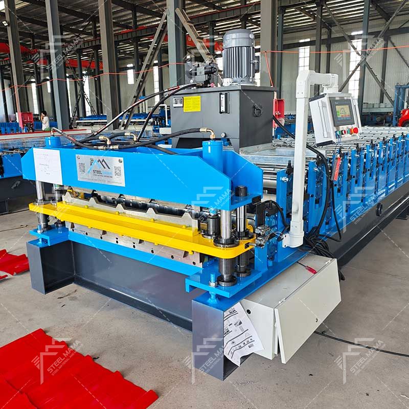 Máquina perfiladora de paneles de techo doble TR4 y TR5 de alto rendimiento Steelmama para Perú
