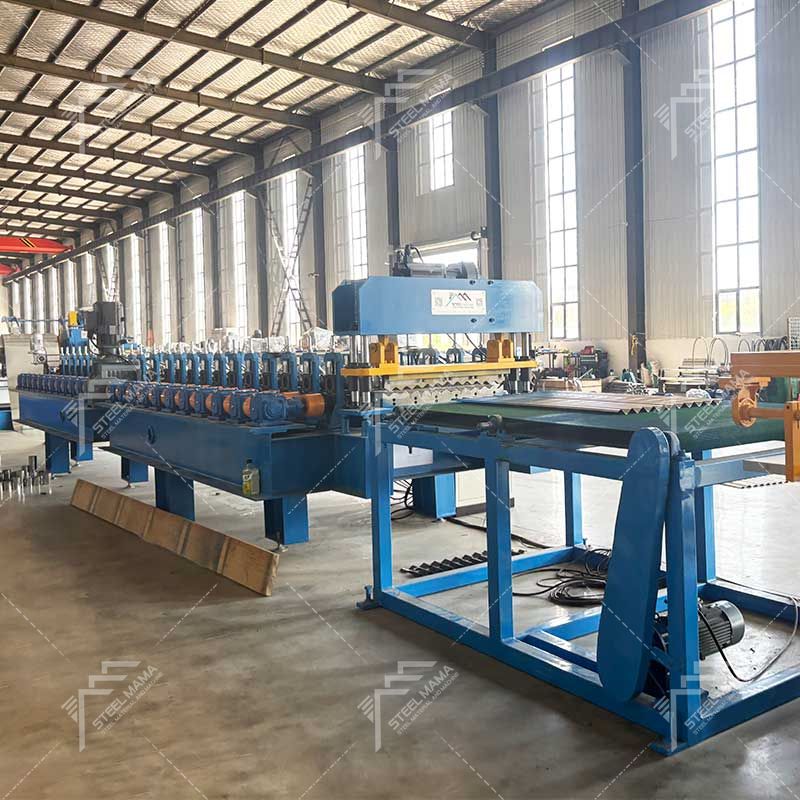 Máquina formadora de rollos de láminas de techo corrugado populares 836 de Bolivia duraderas de alto rendimiento Steelmama