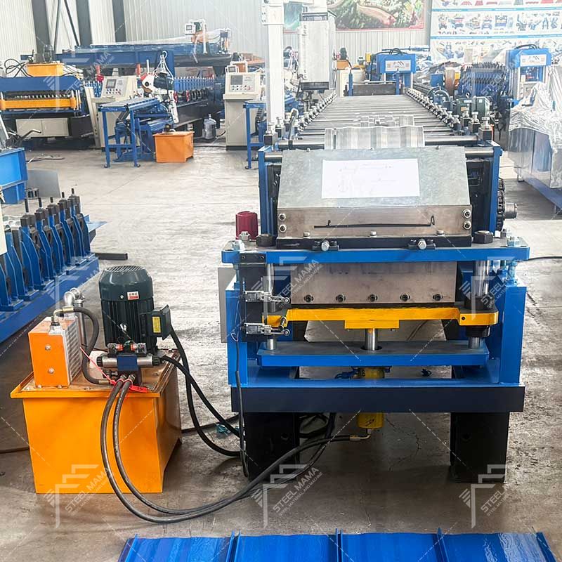 Máquina formadora de rollos de hojas de paneles de techo con bloqueo automático, popular, de Steelmama America