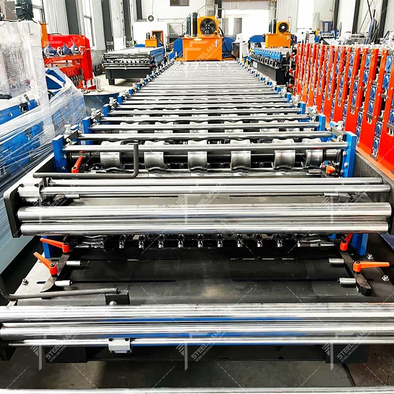 Steelmama Fabricante de máquinas de doble capa para tejas 815 de alta eficiencia y láminas para techos corrugadas 803 para Bolivia