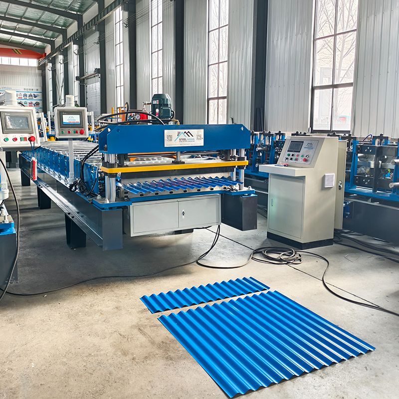 Máquina formadora de rollos de láminas de techo corrugado 988, diseño personalizado popular de Ghana, totalmente automática