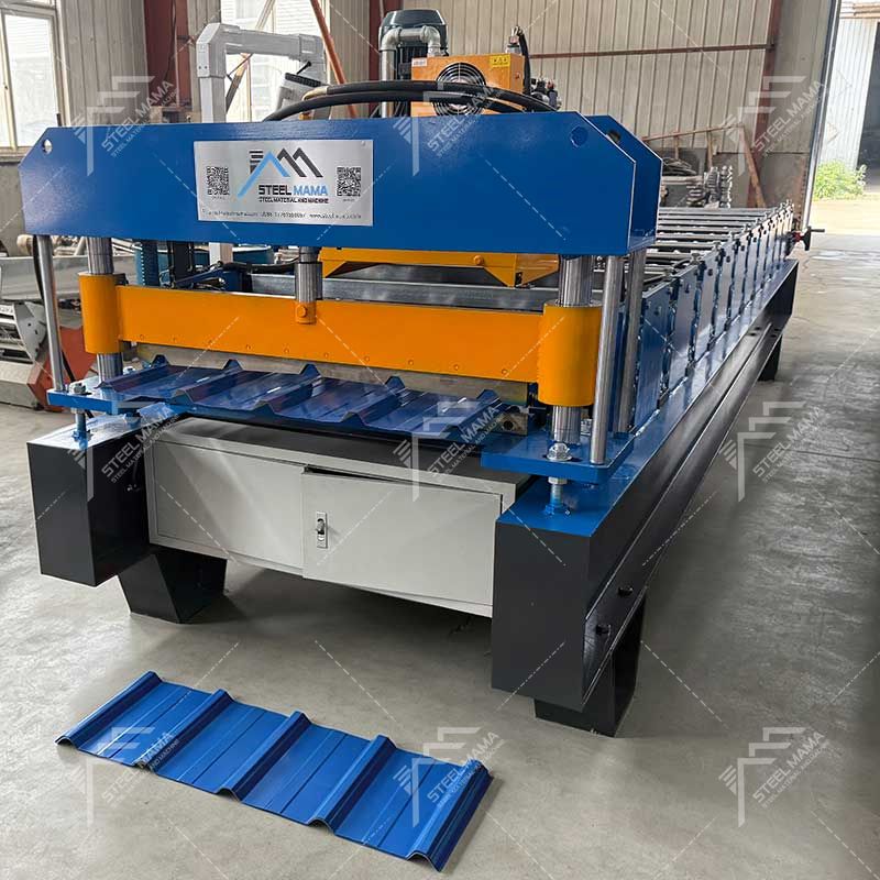 Steelmama Camerún Popular 840 Máquina formadora de rollos de láminas de paneles de techo frío trapezoidales para la venta