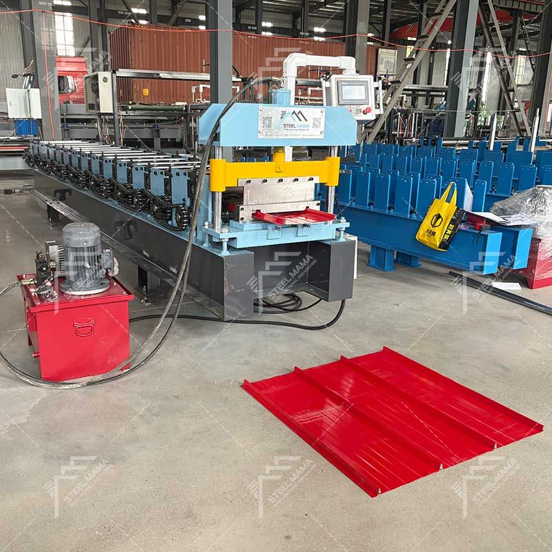 Tailandia Material de construcción de construcción popular Metal Color Acero 310 Autobloqueo Hoja de techo Máquina formadora de rollos Precio