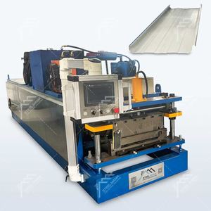 Steelmama México Popular completamente automática Kr18 Máquina formadora de rollos de costura permanente para la industria de techado
