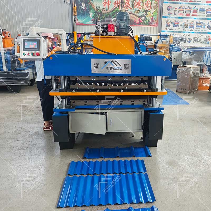 Máquina laminadora de láminas para techos de doble capa corrugada Steelmama Durable 820 IBR y 803 para Bolivia