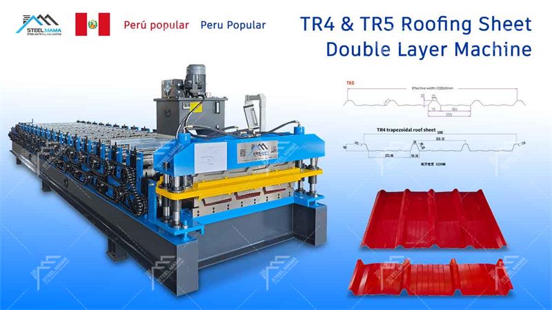m&aacute;quina de formaci&oacute;n de techo de doble capa