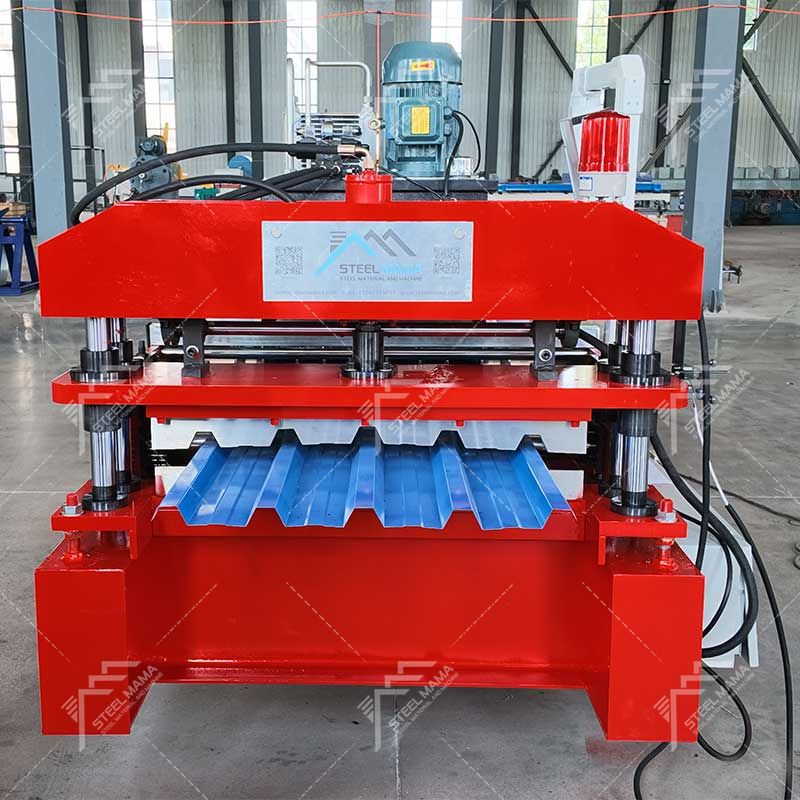 Máquina formadora de rollos de láminas de paneles de techo frío trapezoidales 686 completamente automática Steelmama para Lesotho