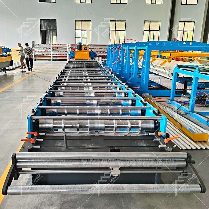 Línea de máquinas formadoras de paneles de chapa de metal trapezoidales de alto rendimiento 820 populares de Costa de Marfil