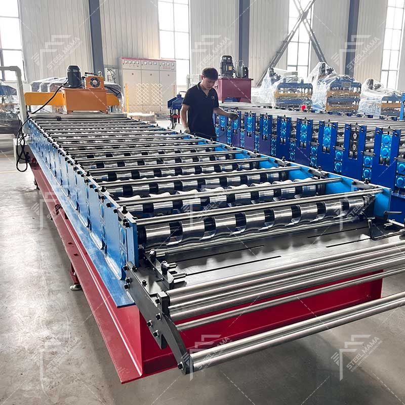 Steelmama Venta directa de fábrica R101 Máquina formadora de rollos de láminas para techos de acero de color trapezoidal para Colombia
