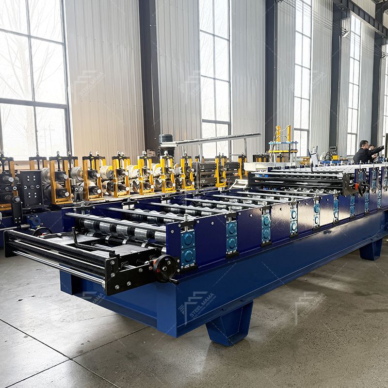 Máquina de doble capa de láminas para techos corrugados 686 trapezoidales y 762 personalizables populares de Sudáfrica