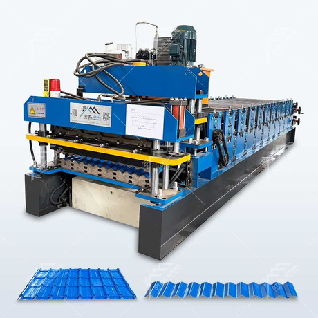 Steelmama Zimbabwe Popular 840 IBR y 836 Fabricantes de máquinas formadoras de rollos en frío de doble capa de láminas para techos corrugados