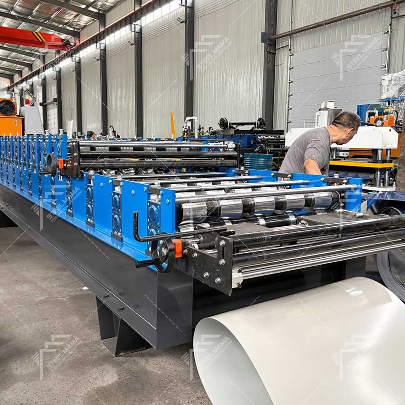 Steelmama Sudáfrica Popular máquina de doble capa de láminas para techos de tejas de acero de color 686 IBR y 725 de alta eficiencia