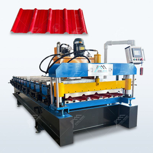 Máquina perfiladora de láminas de acero para paneles de techo de metal trapezoidal de exportación para Zambia