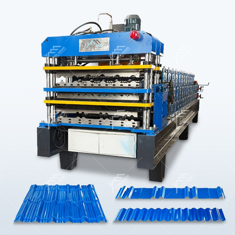 Máquina popular de tres capas de alta productividad 1000 IBR y 800 tejas y 988 láminas para techos corrugados en Uganda