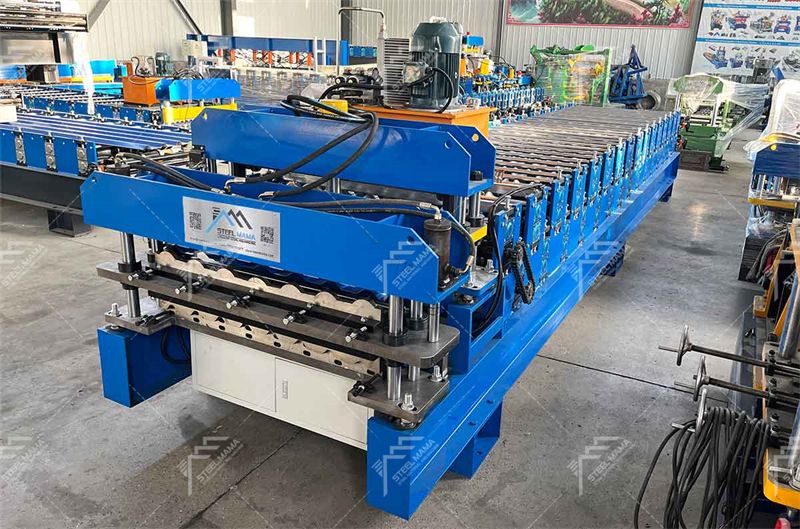 M&aacute;quina formadora de techos de tejas de doble capa