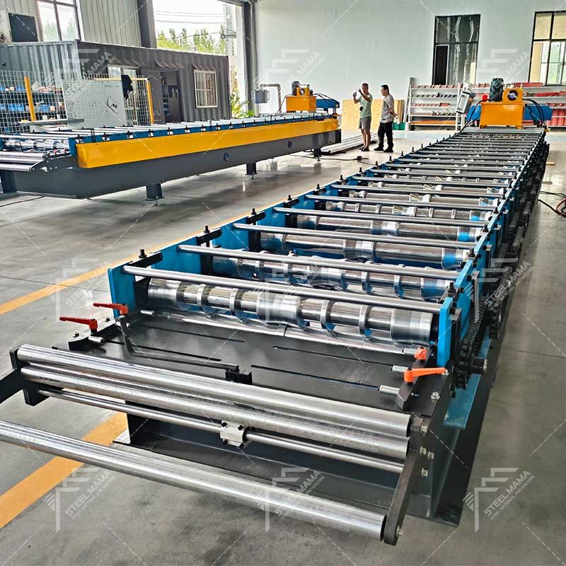 Línea de máquinas formadoras de paneles de chapa de metal trapezoidales de alto rendimiento 820 populares de Costa de Marfil