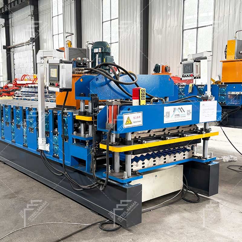 Steelmama Zimbabwe Popular 840 IBR y 836 Fabricantes de máquinas formadoras de rollos en frío de doble capa de láminas para techos corrugados