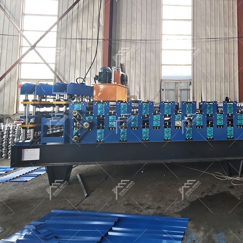 Máquina popular de tres capas de alta productividad 1000 IBR y 800 tejas y 988 láminas para techos corrugados en Uganda