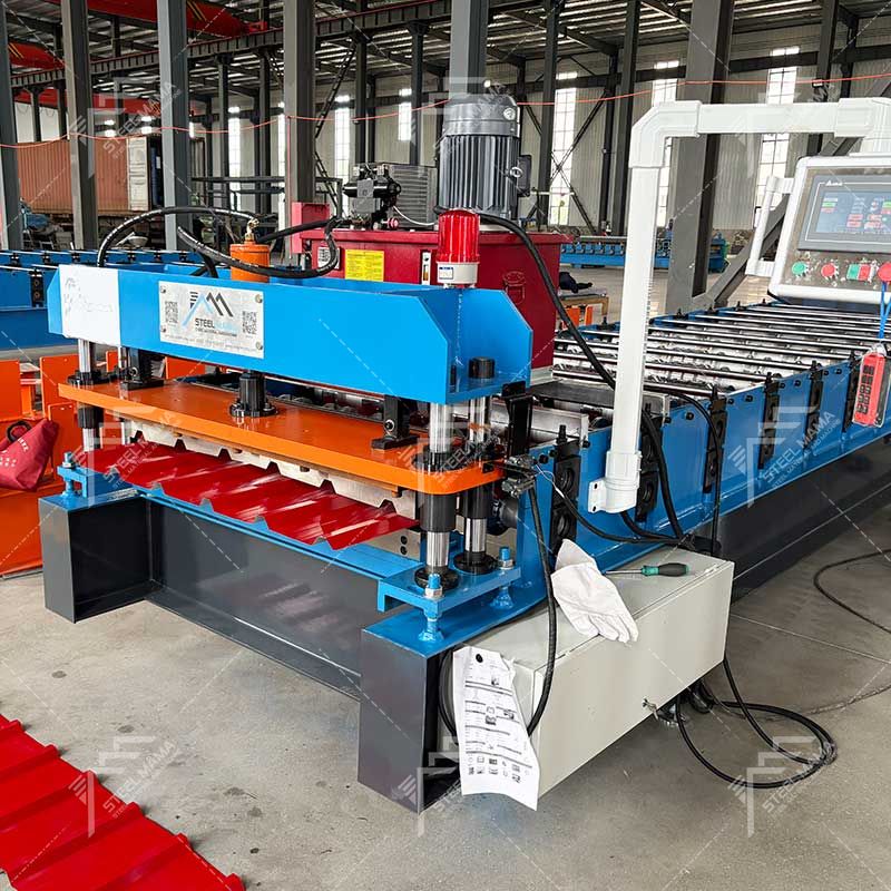 Máquina formadora de rollos de láminas para techos trapezoidales TR6 de fácil operación popular en Colombia