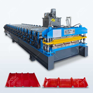Máquina perfiladora de paneles de techo doble TR4 y TR5 de alto rendimiento Steelmama para Perú