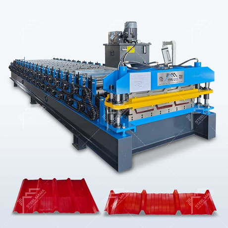Máquina perfiladora de paneles de techo doble TR4 y TR5 de alto rendimiento Steelmama para Perú