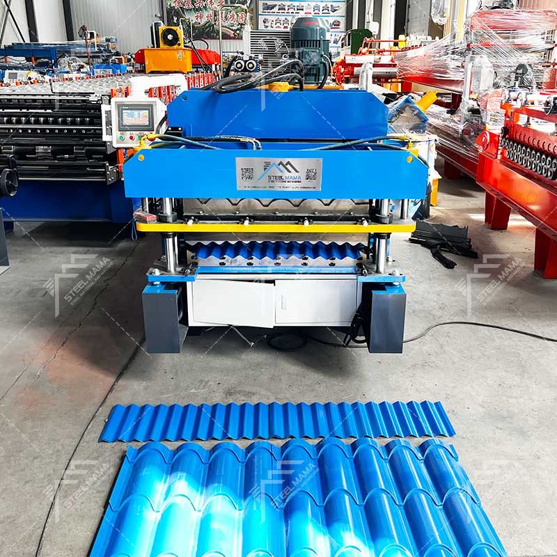 Steelmama Fabricante de máquinas de doble capa para tejas 815 de alta eficiencia y láminas para techos corrugadas 803 para Bolivia