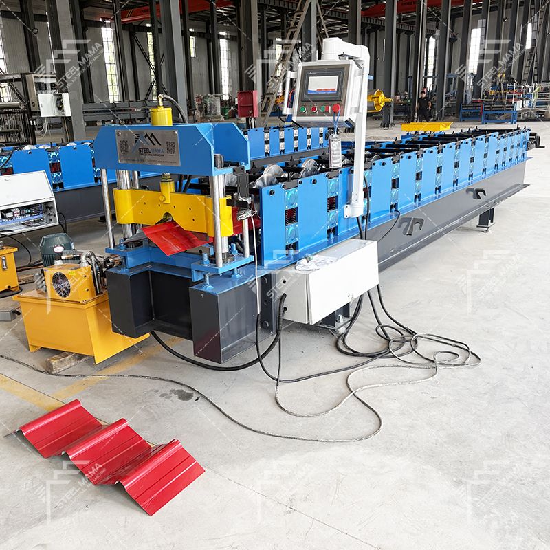 Máquina perfiladora de láminas de techo con tapa de cresta de acero de color de alta precisión popular de Zambia 400