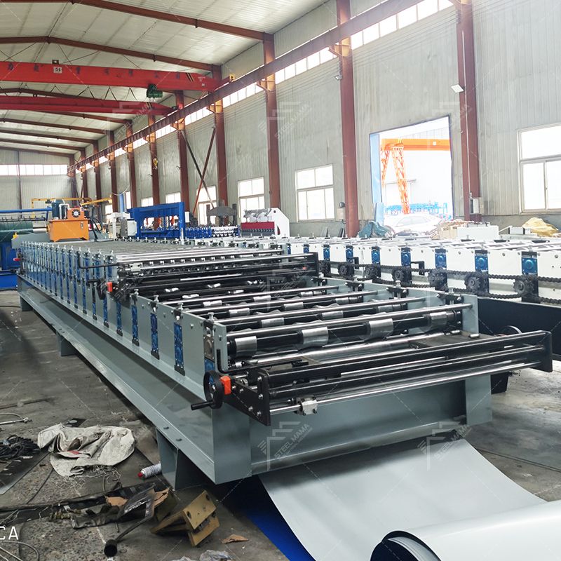 Máquina de doble capa de láminas para techos corrugados TR4 y 988 completamente automática popular de Perú