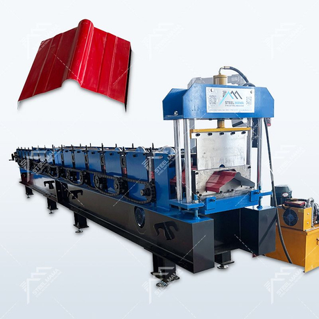 Máquina formadora de paneles de techo con tapa de cumbrera, totalmente automática, personalizable y popular en Camerún