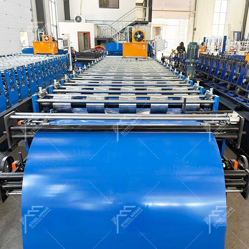 Máquina perfiladora de paneles para techos de doble capa Steelmama High Output 1100 IBR y 1040 para Georgia