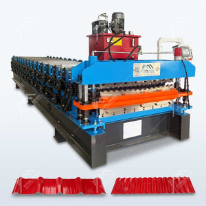 Máquina formadora de rollos de paneles para techos de doble capa corrugado 988 y 1010 IBR de alta eficiencia popular en Argentina