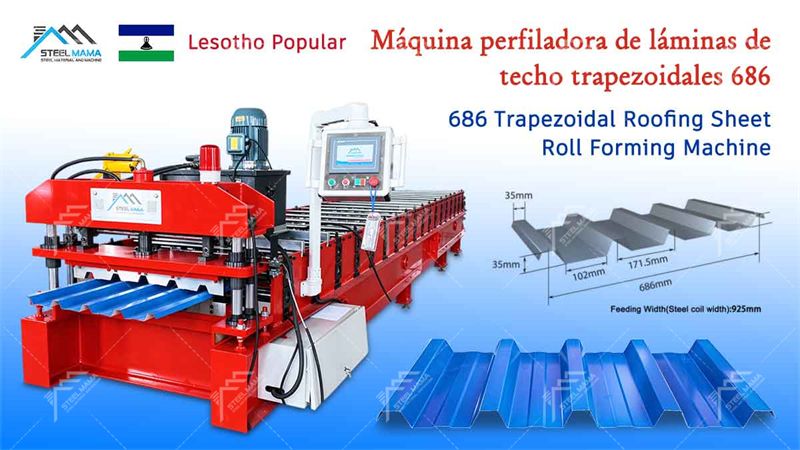 M&aacute;quina perfiladora de l&aacute;minas de acero de color IBR