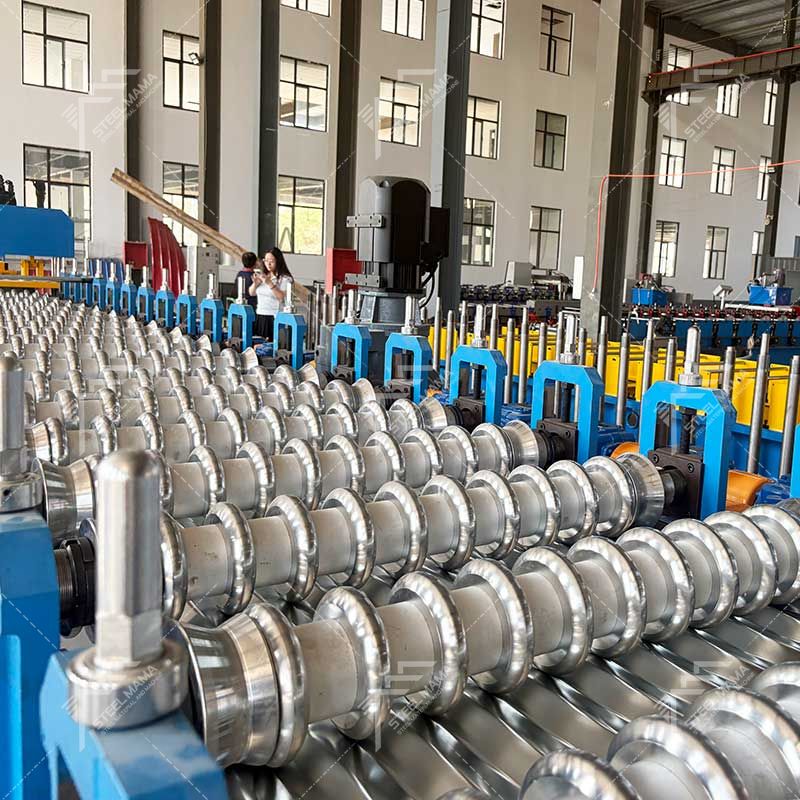 Máquina formadora de rollos de láminas de techo corrugado populares 836 de Bolivia duraderas de alto rendimiento Steelmama