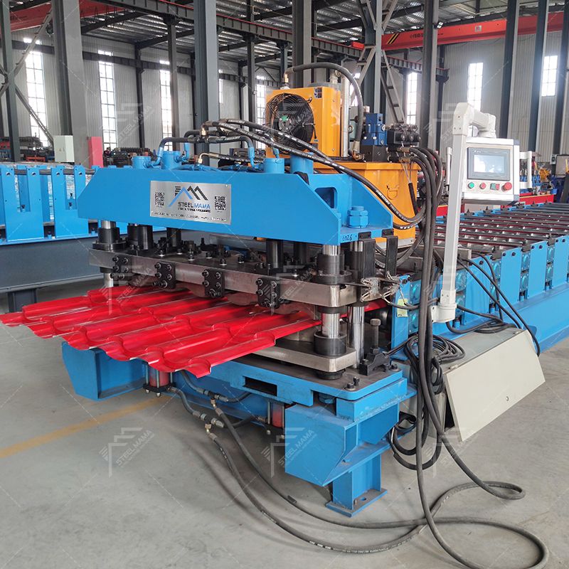 Máquina formadora de rollos de láminas de techo de tejas automáticas de alto rendimiento populares rusas