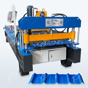Steelmama Camerún Popular 840 Máquina formadora de rollos de láminas de paneles de techo frío trapezoidales para la venta
