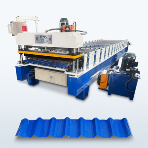 Máquina de láminas para techos de hierro galvanizado trapezoidal de alto rendimiento popular en México