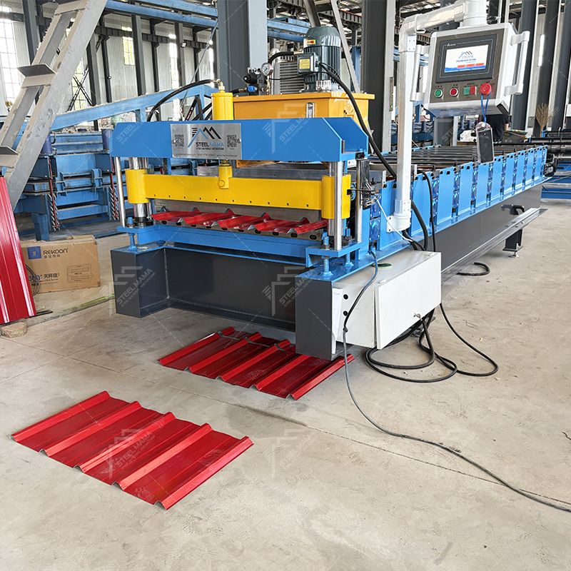 Máquina perfiladora de láminas de acero para paneles de techo de metal trapezoidal de exportación para Zambia