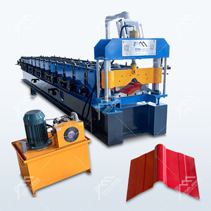 Máquina perfiladora de láminas de techo con tapa de cresta de acero de color de alta precisión popular de Zambia 400
