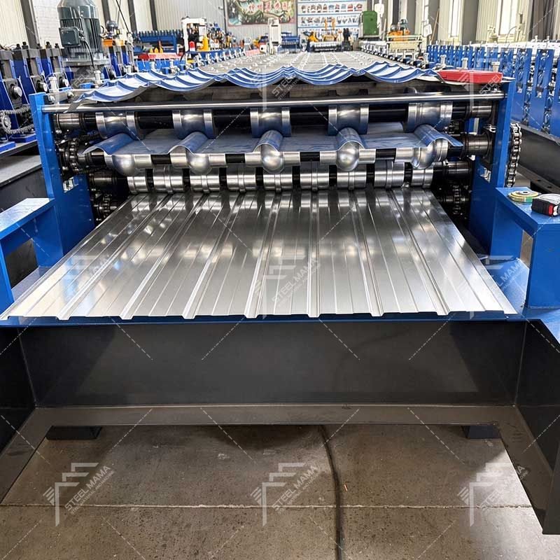 Máquina perfiladora de paneles para techos de doble capa Steelmama High Output 1100 IBR y 1040 para Georgia