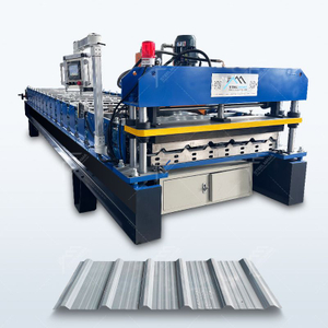 Máquina formadora de rollos de láminas para techos trapezoidales de acero galvanizado de alto rendimiento popular de Irak 1000