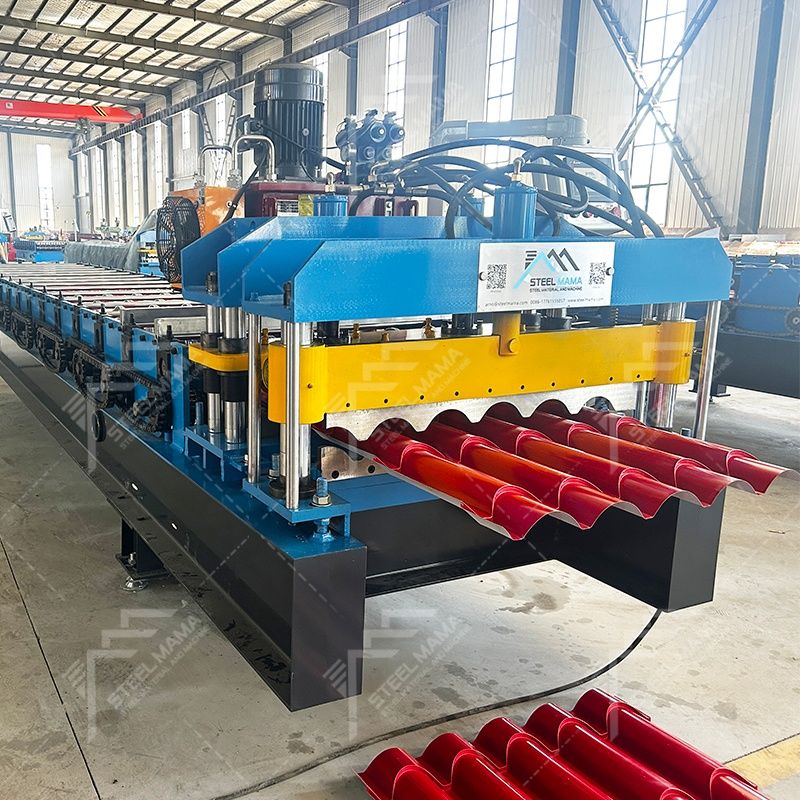 Máquina perfiladora de láminas de techo de tejas de perfil de acero galvanizado popular de Bolivia 815